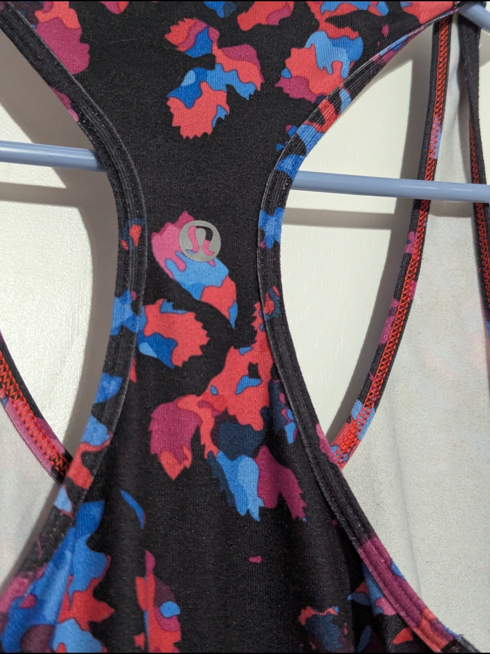 lululemon athletica Black Floral-Print Racerback Tank with Pink & Blue Accents - Picture 4 of 4